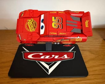 Disney Lego Pixar Cars (77255) Lightning McQueen speed champion Display Stand