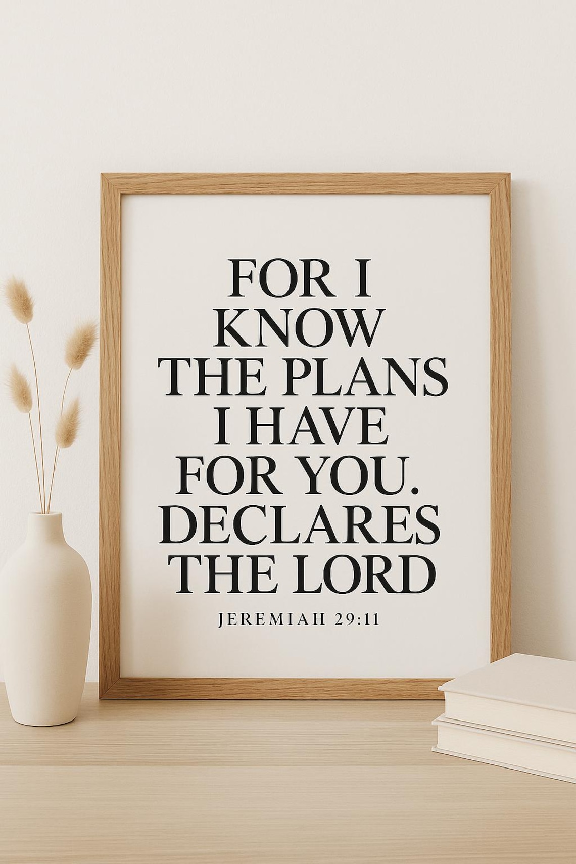Jeremiah 29:11 Wall Art Printable | Christian Scripture Decor | Bible ...