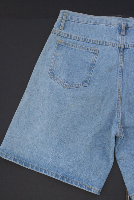 1990s Baggy Chaps Denim Shorts Vintage CONTEMPO C… - image 9