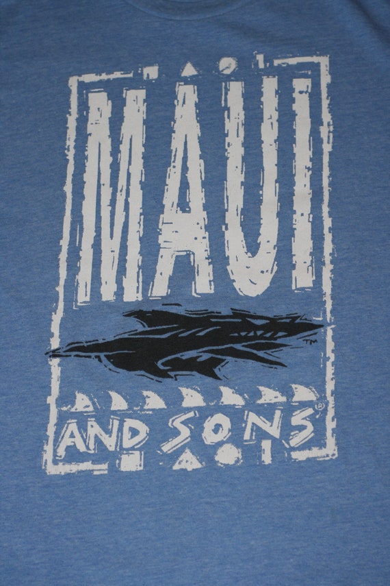 1990s Skate or Die Vintage MAUI AND SONS T-shirt … - image 3