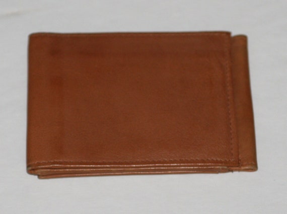 Vintage 60s Bifold Wallet Calfskin Leather Light … - image 1