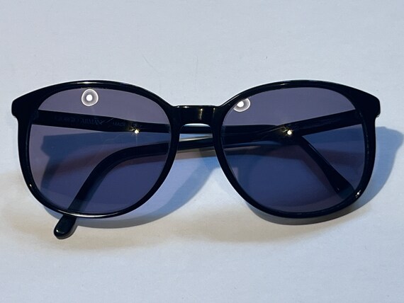 Vintage 1990s GIORGIO ARMANI Sunglasses: Black Oversized  display picture 3