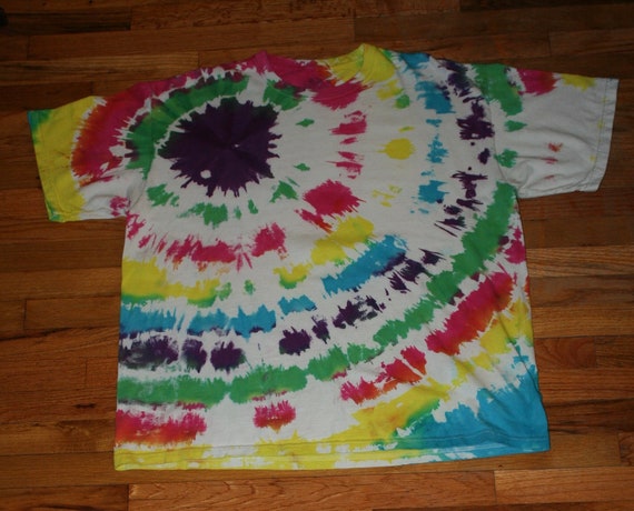 90s  Tie-Dye T-Shirt 100% Cotton Oversized Vintag… - image 1