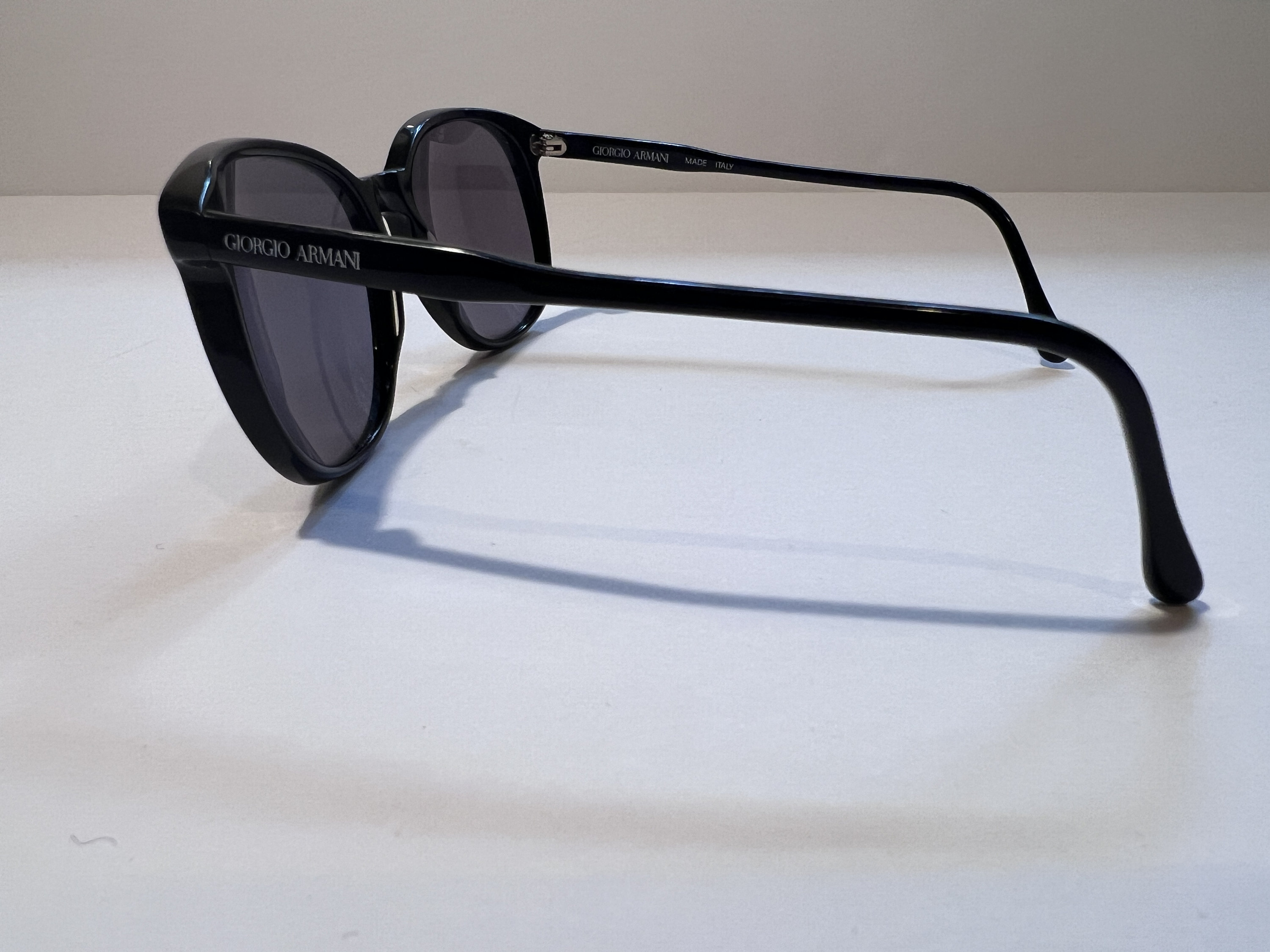 Vintage 1990s GIORGIO ARMANI Sunglasses: Black Oversized 