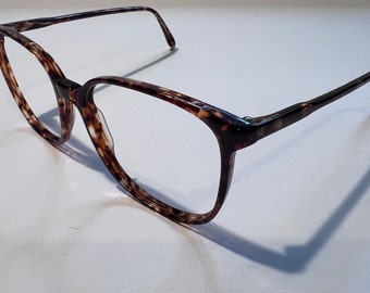 Vintage 1980s Oversized Preppy Tortoise Shell Sexy Librarian Frames... Excellent Condition!!!