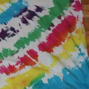 90s Tie-Dye T-Shirt 100% Cotton Oversized Vintage Oversized Ironic Rainbow Tee XL image 7