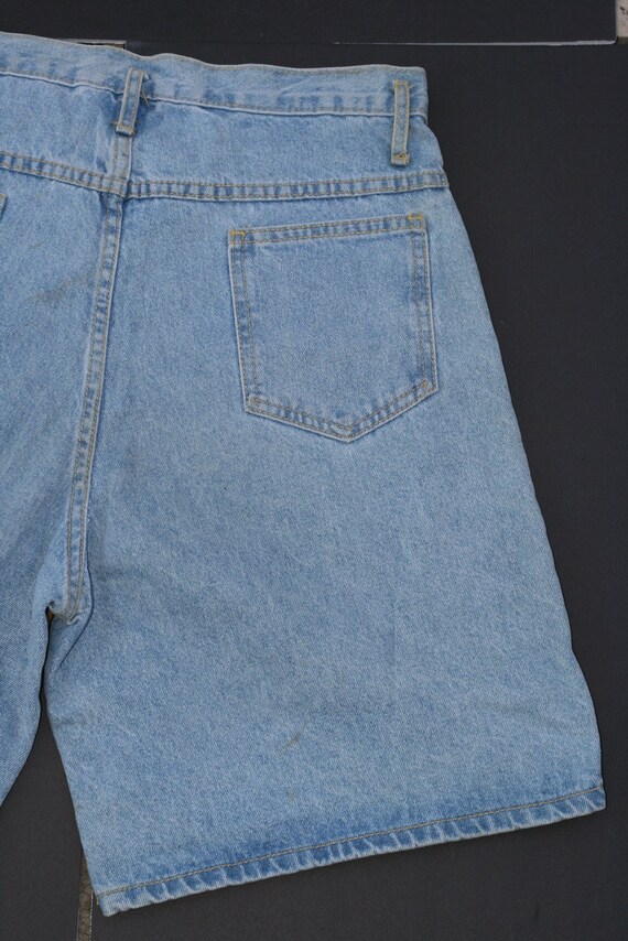 1990s Baggy Chaps Denim Shorts Vintage CONTEMPO C… - image 8