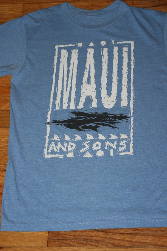 1990s Skate or Die Vintage MAUI AND SONS T-shirt … - image 2