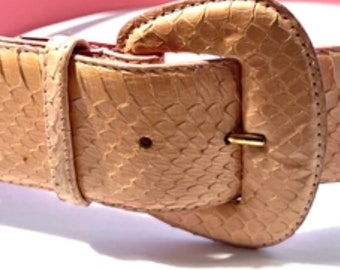 Vintage The Ritz Accessory Collection Snakeskin Belt? The Ritz Accessory Collection Genuine Snakeskin Belt - Gem main image 4