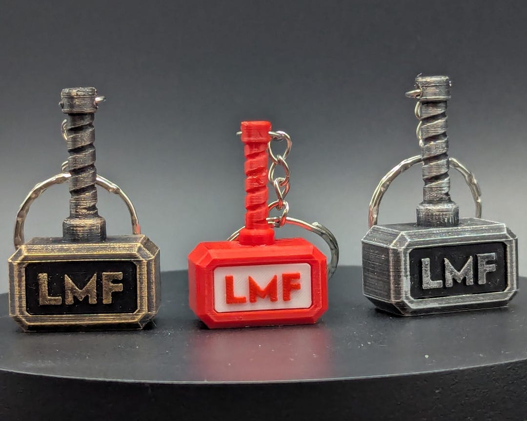 LMF Hammer Keychain - the Megaforge - 3D Printed - Fan Art - Etsy