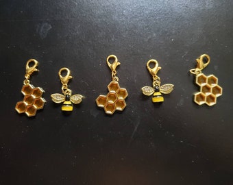 Honey Bee Stitch Marker for knitting crochet