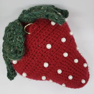 Made to Order Crochet Berry crossbody pochette image 1