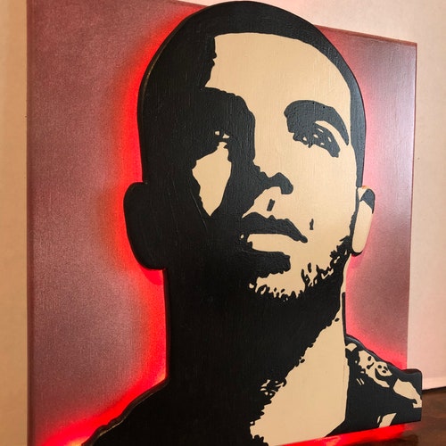 Drake Lighted Painting Art shops Sign