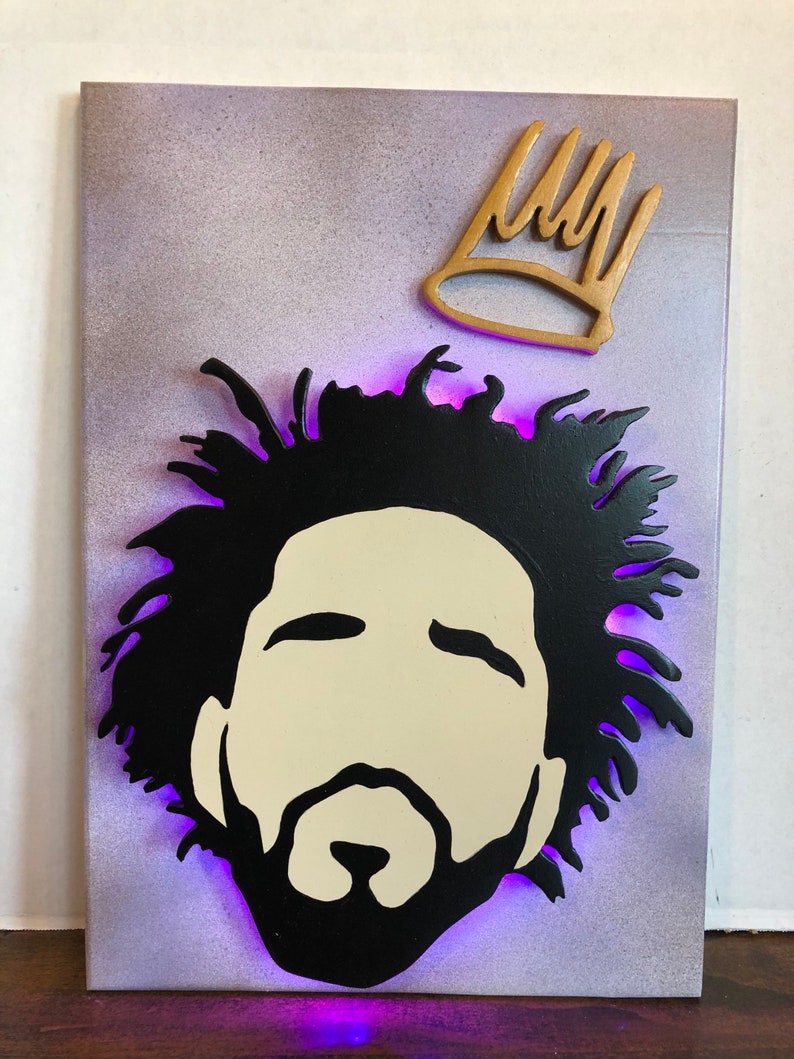 J. Cole Art Lighted Painting Sign