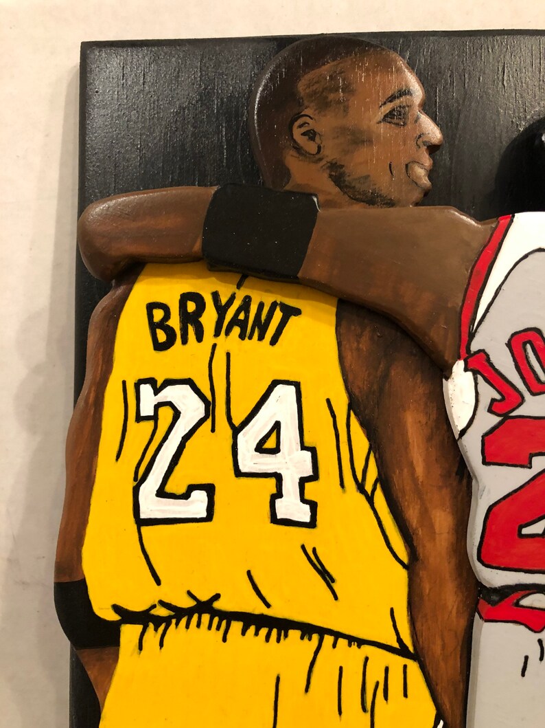 Kobe Bryant Lebron James and Michael Jordan LED Painting | Etsy