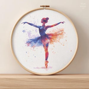 Ballerina Cross Stitch Pattern * Modern Dancer Cross Stitch Pattern * DIGITAL DOWNLOAD