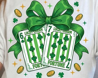 St Patrick’s Day PNG, 6 7 Playing Cards Png, Shamrock Poker Card png, Green Lucky Casino Art, Irish Holiday Six Seven ( DIGITAL DOWNLOAD )