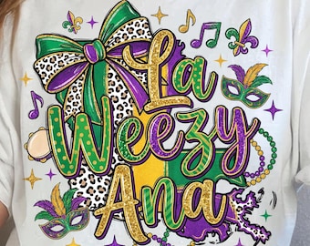 Mardi Gras PNG, La Weezy Ana PNG, Laweezyana png, Martedì grasso, Disegno della mappa della Louisiana, Fiocco civettuolo, Trendy Mardi Gras Png, Leopardo bianco PNG