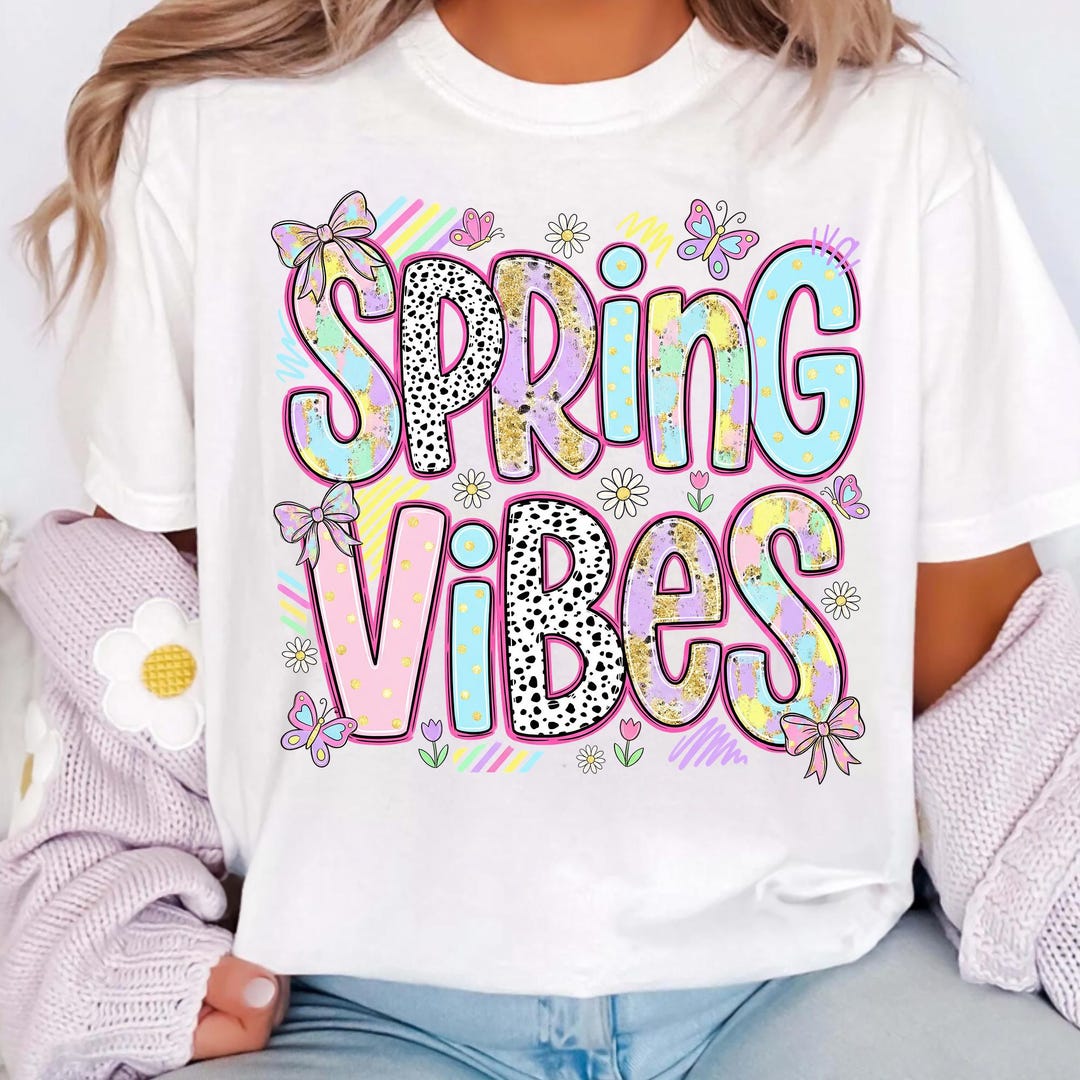 Springveer Png Spring Vibes Png, Retro Spring Png, Flower Png, Leopard Print Png ...