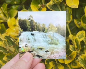 Breakthrough 2.5" Holographic Sticker | Landscape Photography Stickers | Square Stickers | Photo Sticker | Water Bottle Stickers