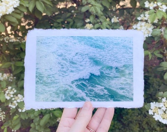 Deckled Edge Art Prints — "Seafoam"