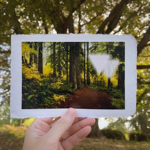 Deckled Edge Art Prints — Dual Triangles I