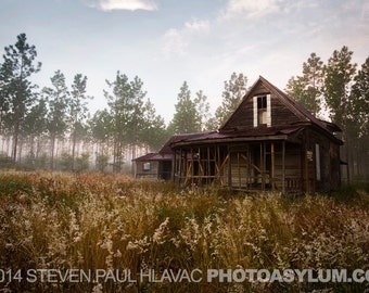 Rustic Rural Landscape Historic Woodlea House Tavares Florida Signed Fine Art Photography