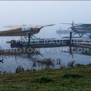 Seaplane Travel Adventure Piper Fog No. 5 Florida Aviation Signed Fine Art Photography