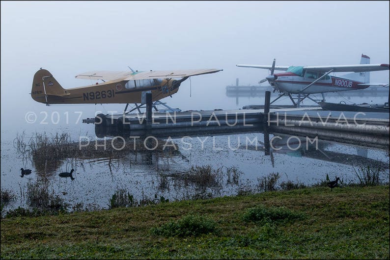 Seaplane Travel Adventure Piper Fog No. 5 Florida Aviation Signed Fine Art Photography image 1