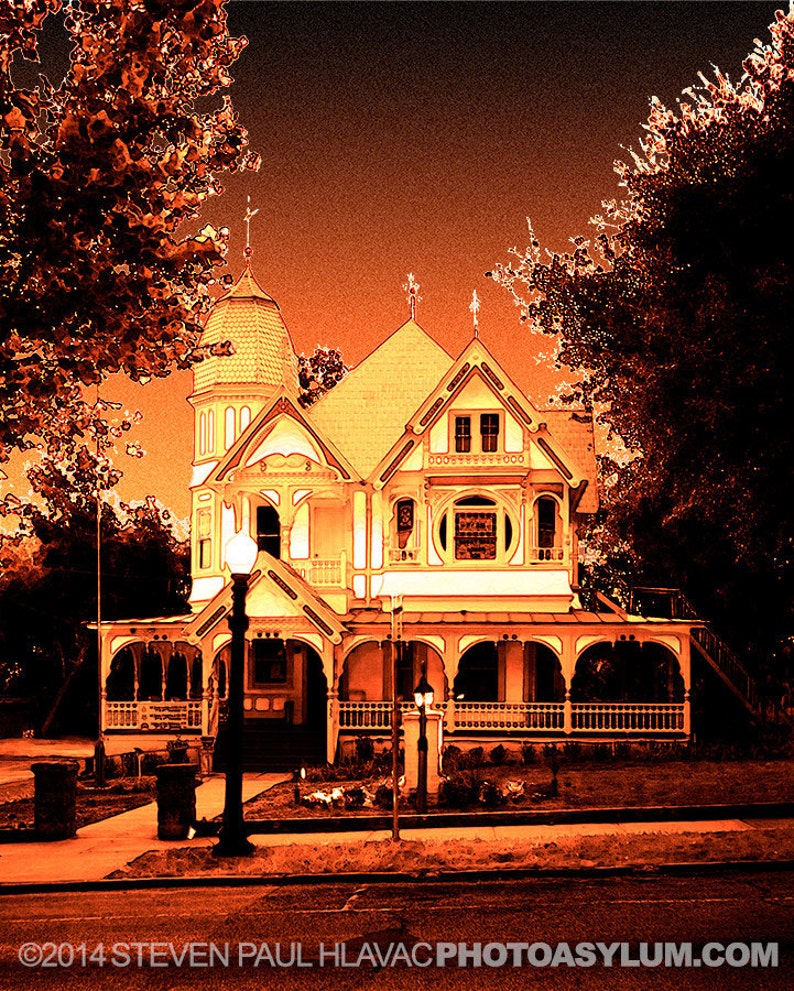 Mount Dora Historic 'Donnelly House' Ornate Victorian Surreal Pop Digital Art Signed Fine Art Photography Print image 1