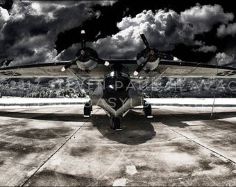 Seaplane Travel Adventure Pop Art Catalina No. 93 Florida Military Aviation Signed Fine Art Photography