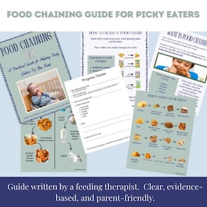 Guía para la introducción gradual de alimentos en niños con paladar selectivo / Estrategia de terapia de alimentación para niños pequeños (Descarga digital)