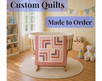 Custom Baby, Crib or Lap Quilt – Made to Order