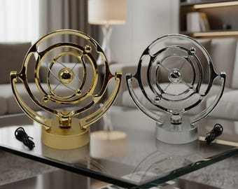 Astronomy Perpetual Motion Machine, Celestial Orbit Pendulum, Kinetic Rotating Desk Sculpture