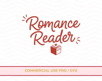 面白いロマンスリーダーSVG、本好きのシャツデザイン（デジタルダウンロード）