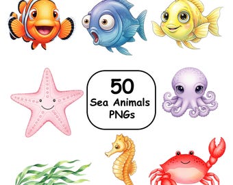 Finding Nemo Cliparts Bundle PNG, Finding Nemo Clipart, Ocean Sea Creatures Clipart, Cute Nemo Dory Fish PNG