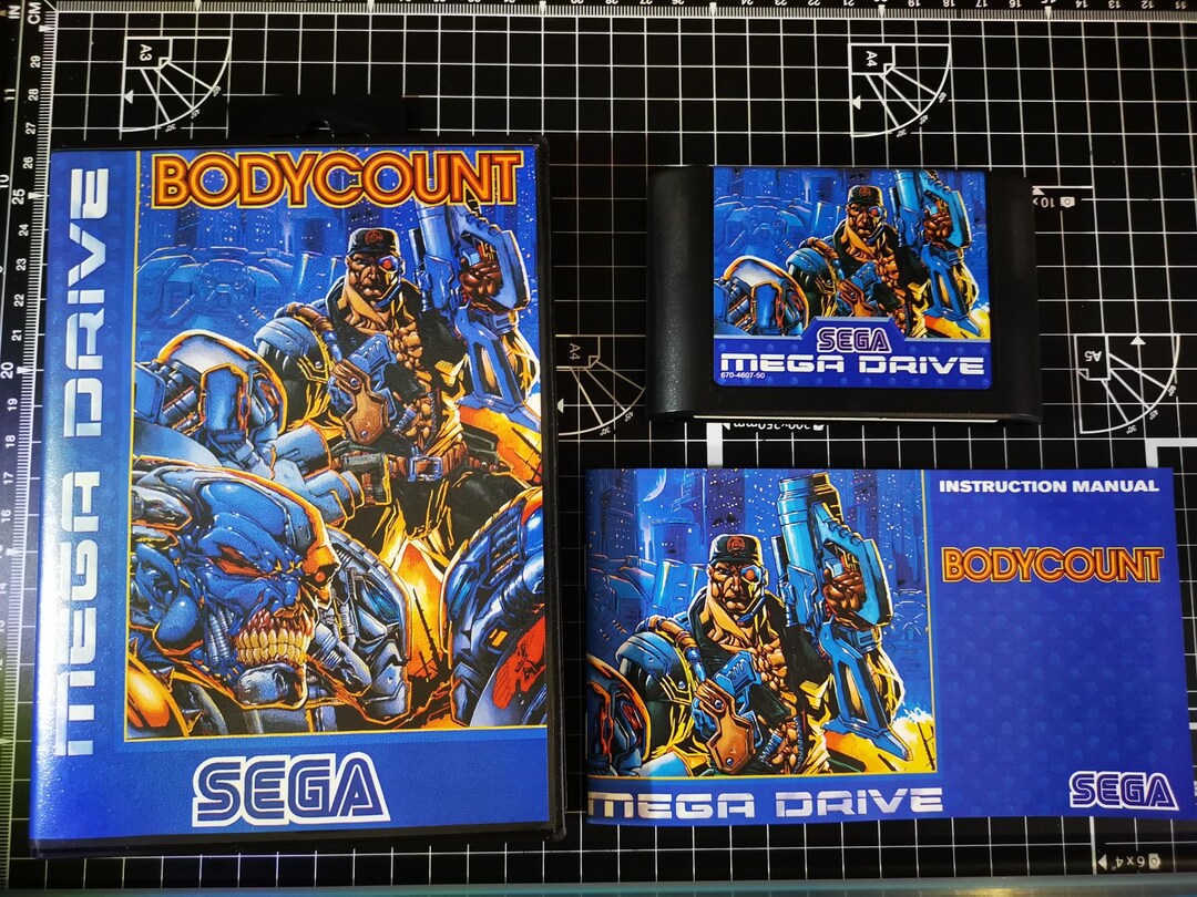 Bodycount (PAL) Complete Perfect Custom Megadrive Game - Etsy