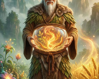 Shennong Tastes 100 Herbs Printable Storybook PDF | Chinese Mythology for Kids | Nature, Medicine & Discovery