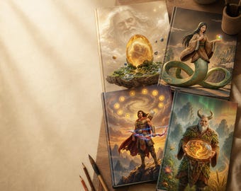 Chinese Mythology Storybook Bundle | Pangu, Nuwa, Hou Yi, Shennong (4 PDFs)