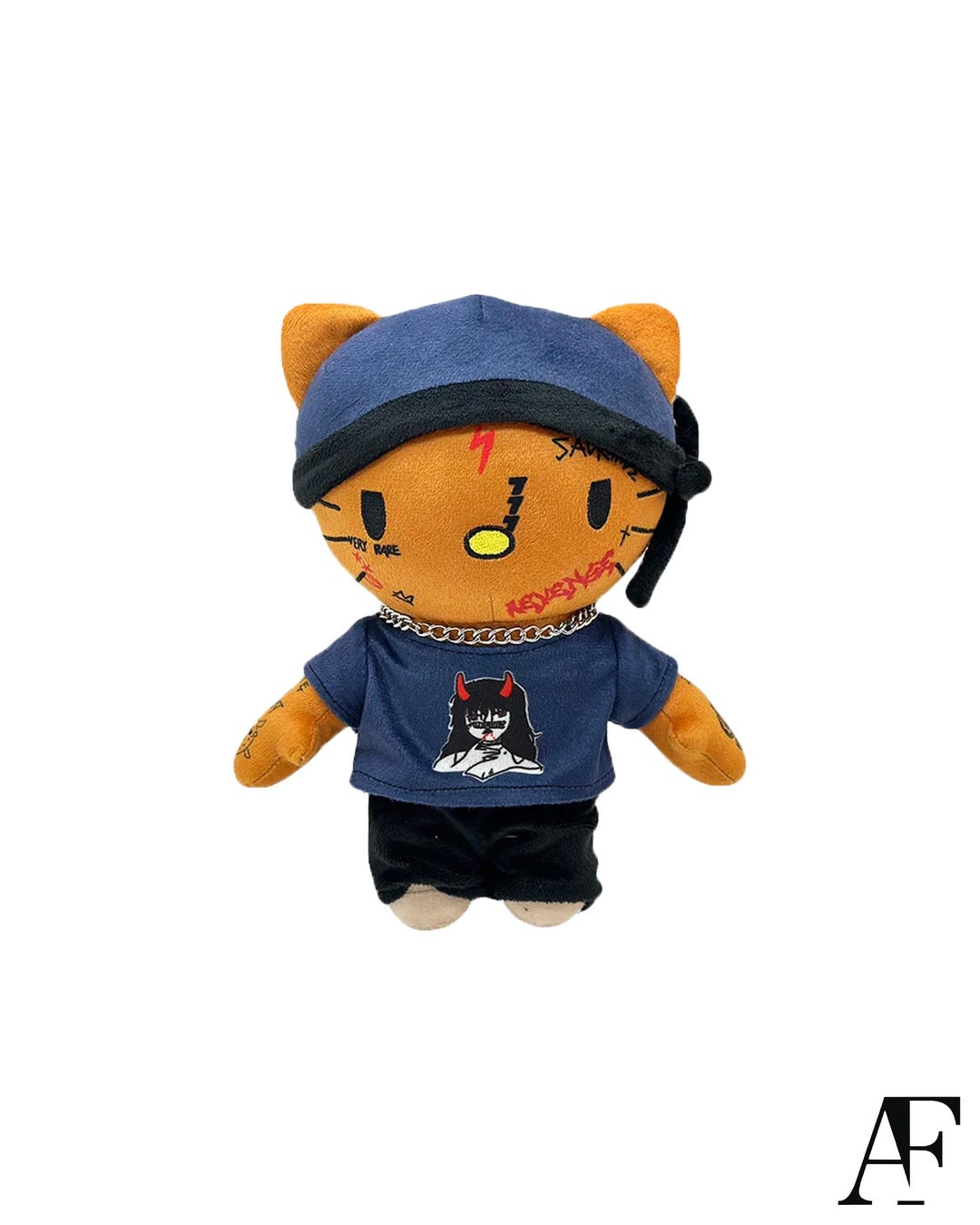 Hello Kitty X SKI MASK the Slump God Rapper Plush | Artist Plushie ...