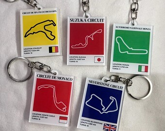 Premium Acrylic Keychain - Formula 1 Track