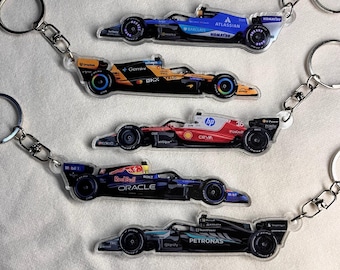 Premium Acrylic Keychain - Formula 1 Livery Car