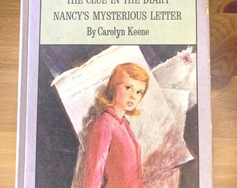 Nancy Drew VTG Series The Clue in the Library and Nancy's Mysterious Letter 1962 edition