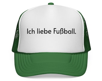 Ich liebe Cappello da camionista di Fußball, berretto da calcio, cappello a rete per tifosi sportivi