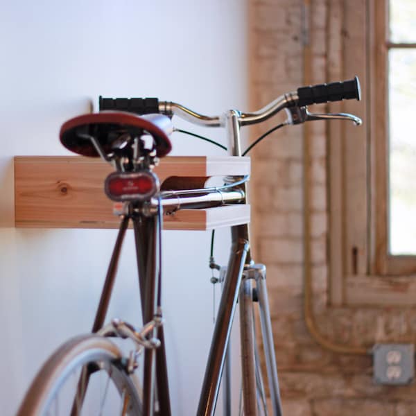 Cedar and Birch Bike Rack by Elevate Woodworks