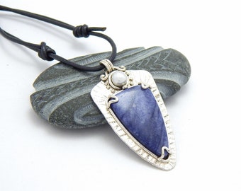 Sodilite Stone Silver Pendant