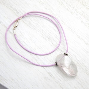 Lepidolite Crystal Necklace