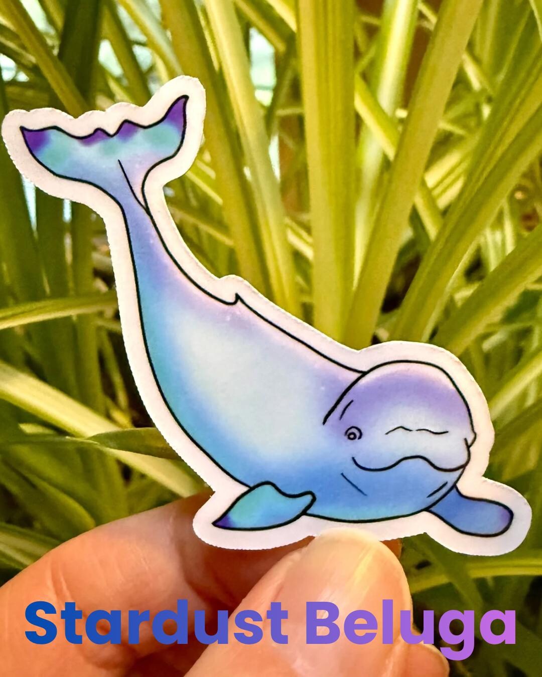Celestial Galaxy Beluga Whale Sticker | Milky Way, Aurora, Stardust ...