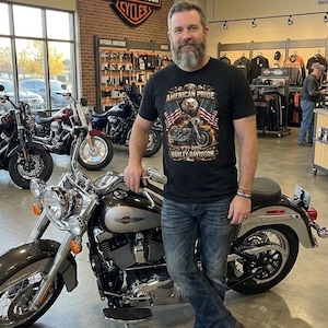 Harley Davidson shirt, American Pride Eagle Motorcycle Tee | 1776-2026 image 8