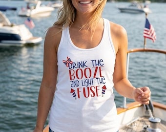 Woman's 4th of July tank top